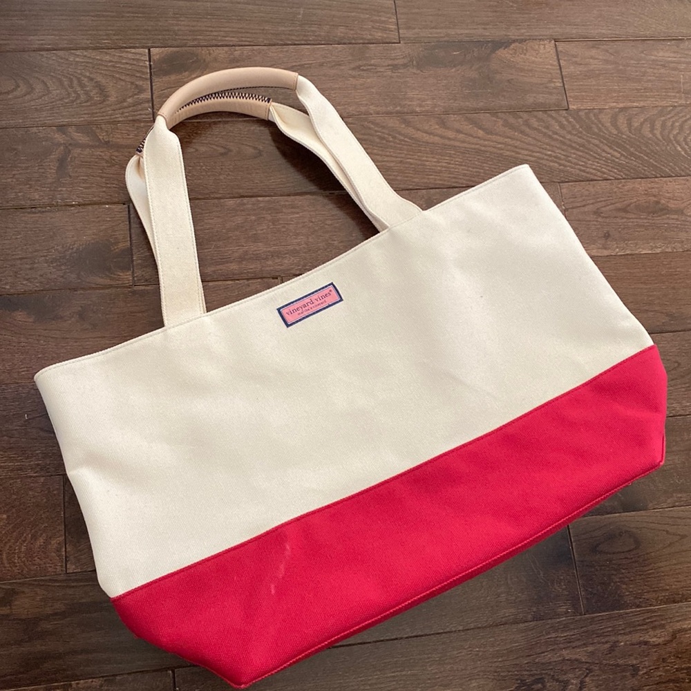 NWT vineyard vines x-large canvas tote